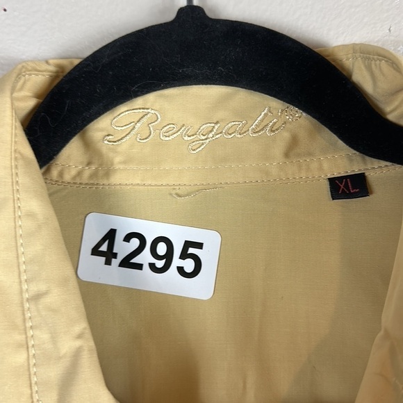 Bergali nwt tall X-Large 24”p2p 33”length  gold  with embroidery button down - Picture 2 of 8
